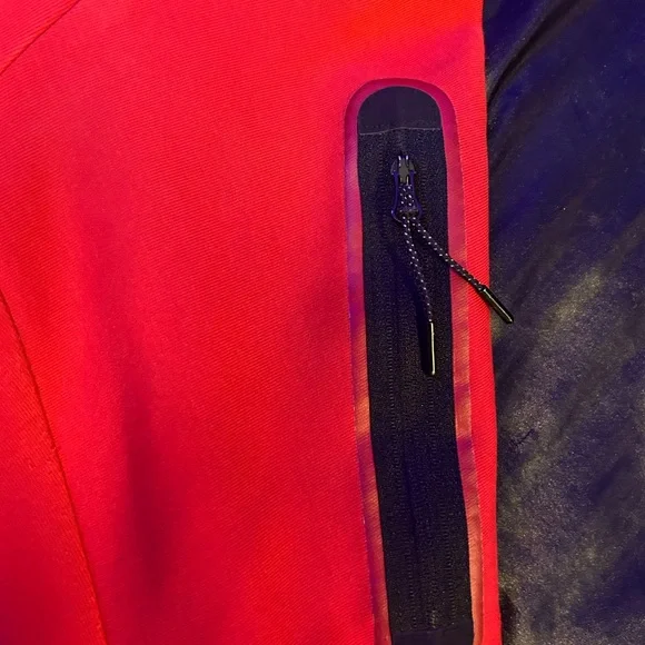 Nike Red Zip-Up Hoodie